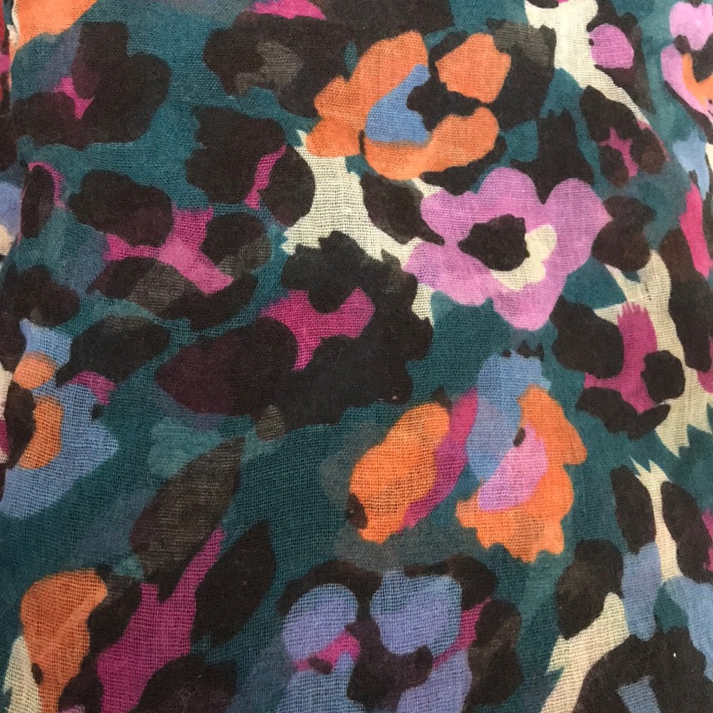 Multi Colored Leppard Infinity Scarf - image 4